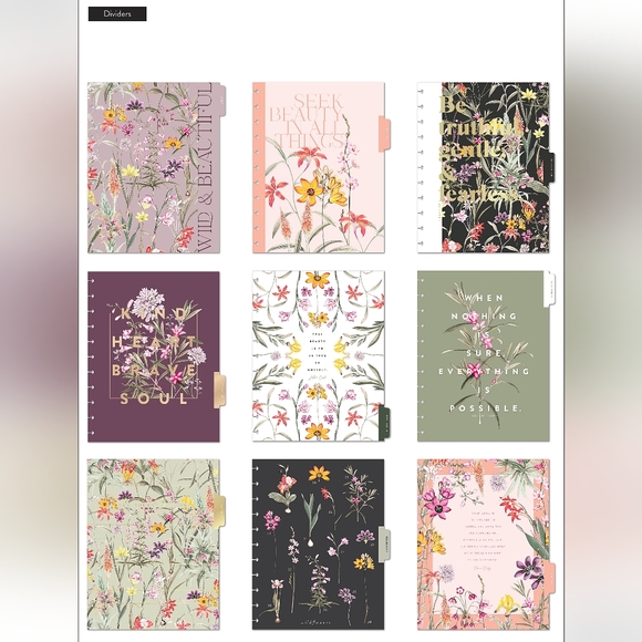 Happy Planner Big 18-Month Vertical Layout, Fresh Botanicals, July 22 to Dec 23 - Picture 11 of 15